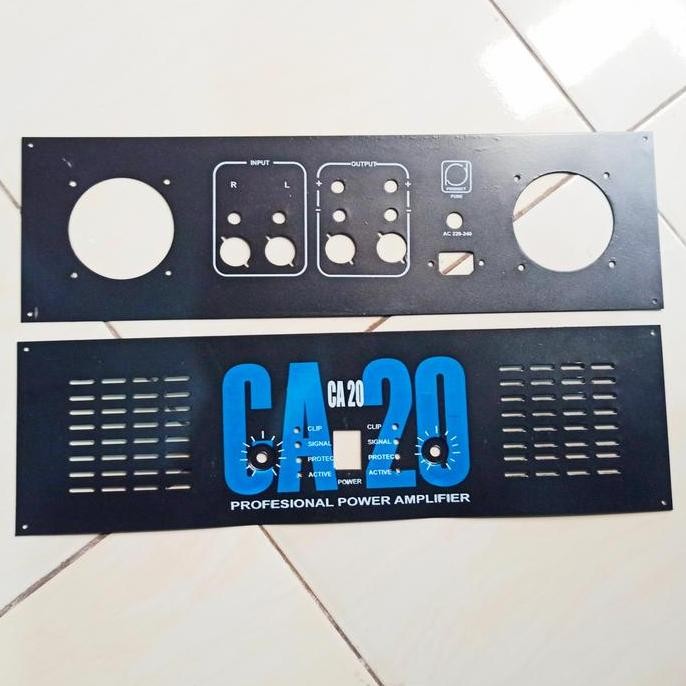 Paket Plat Panel Depan Belakang Ca20 Power Amplifier Full Accessories New Stok