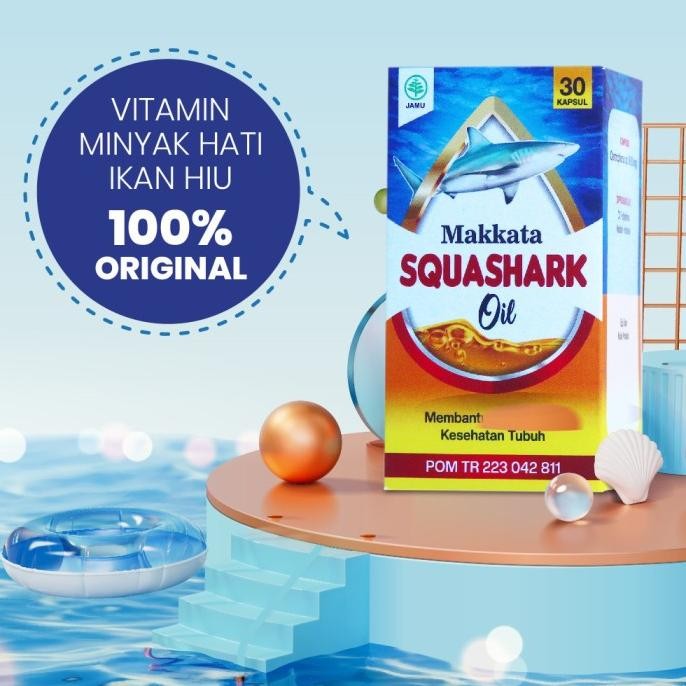 

Terlaris Squashark Oil 30 Kapsul Vitamin Minyak Hati Ikan Hiu 100% Original
