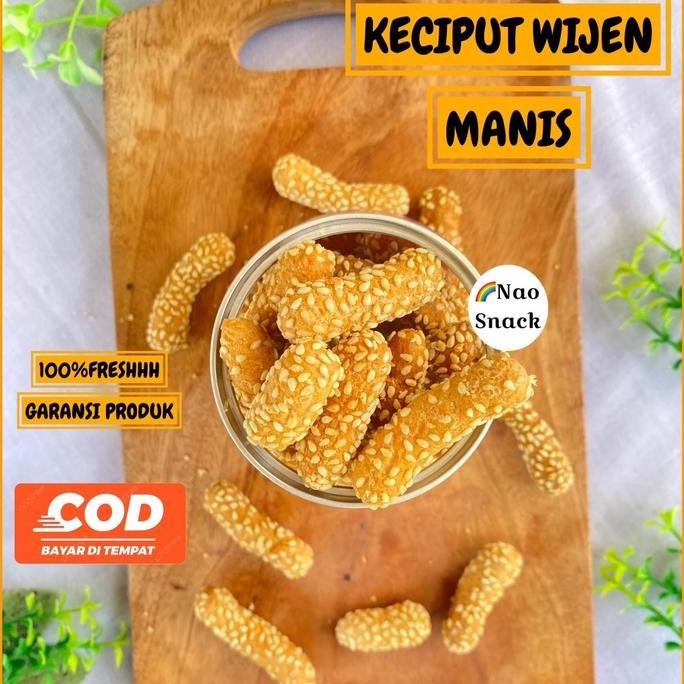 

Terlaris Snack Keciput Wijen Ketan Asli 200Gr Keciput Wijen Ketan Cokelat Coklat Kering