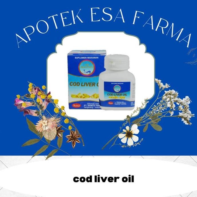 

Terlaris Cod Liver Oil Minyak Ikan Samco Vitamin A Dan D / Cap Ikan Paus