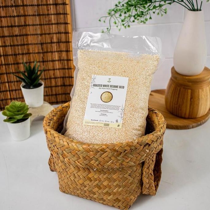 

Terlaris Tani Organic Roasted White Sesame Seed 1 Kg - Wijen Putih Panggang 1 Kg