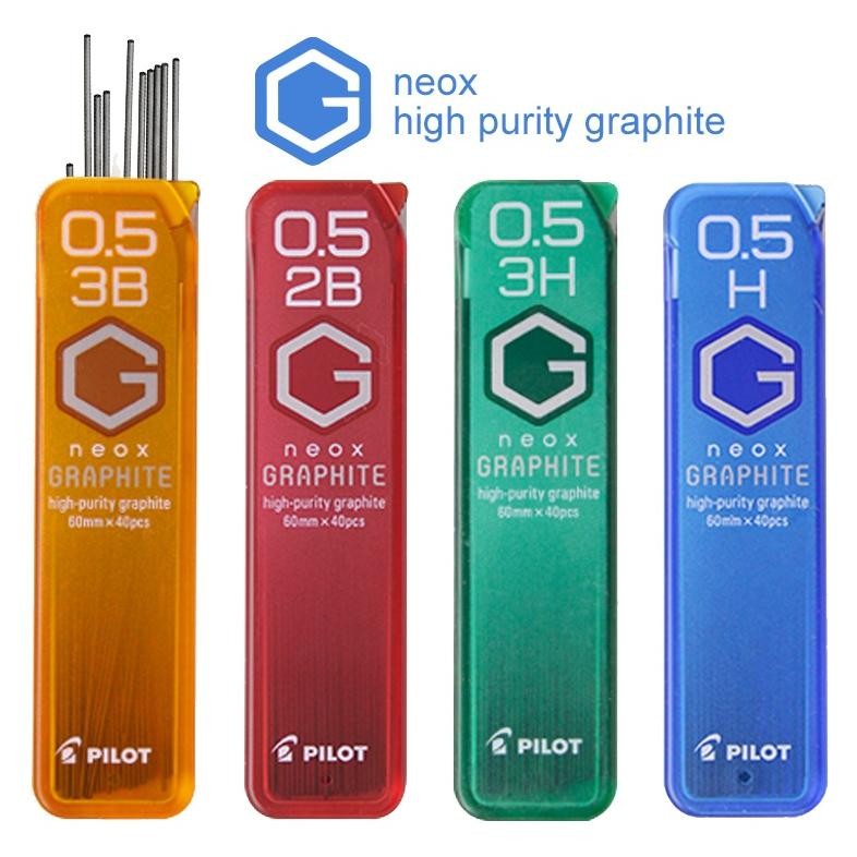 

RB Pilot Neox Graphite Mechanical Pencil Lead Refill 0.3mm 0.5mm Isi Pensil Mekanik