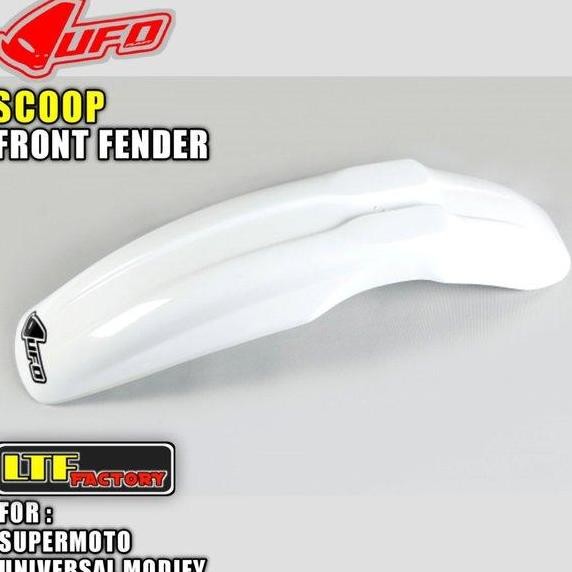 ] UFO SCOOP UNIVERSAL FRONT FENDER COVER - SPAKBOR DEPAN TRAIL - SUMO SUPERMOTO MOTOCROSS ORIGINAL -