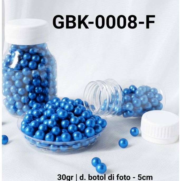 

cusss order] GBK-0008-F Sprinkles sprinkle sprinkel 30 gram mutiara metalik biru