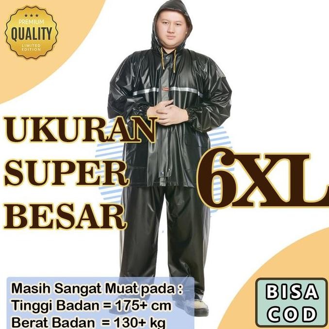 Jas Hujan Mantel Mantol Setelan Baju Celana Besar Super Jumbo 6Xl Tiger Sumo Big Size Xxxxxxl 6Xl