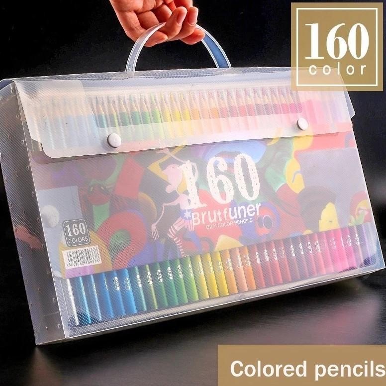 

Brutfuner 48/72/120/160/180Color Professional Wood Colored Pencils Set Oil Hb Drawing Sketch For School Draw Sketch Art Supplies