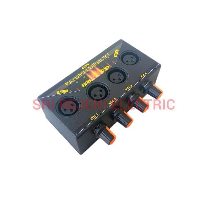 Paralel Input Mic Jack Canon Xlr Splitter New Stok