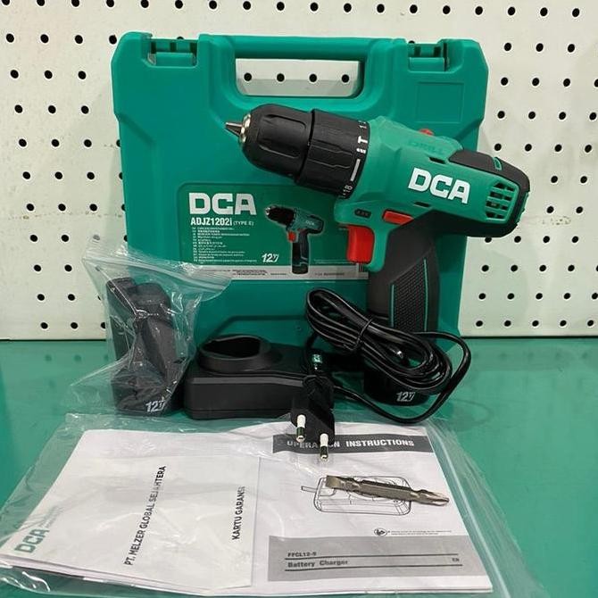 :::::::] Mesin Bor Baterai Impact Cordless Impact Drill Bor Beton Tembok 12V - DCA Cordless Brushles