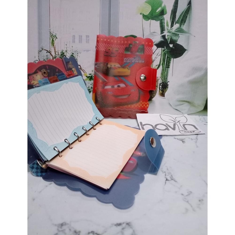 

''Terlaris" Binder Kecil Mini A6 Orgi Dengan Index Dan Penggaris Murah