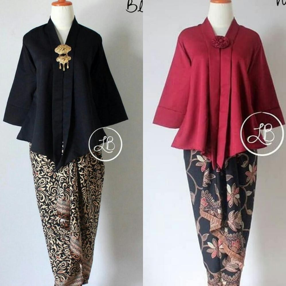 SY Setelan Kebaya Modern Floy Kebaya Wisuda Kutu Baru Black Dan Aneka Warna Lainnya