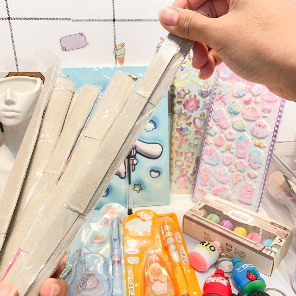 

RB Tarik tali isi alat tulis kantor sekolah lucu pulpen pena pen sticker buku binder sario lucu kado unik