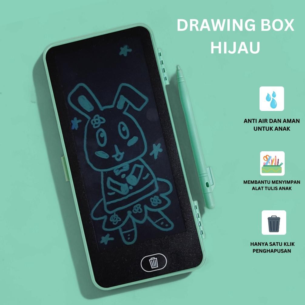 

Ew-45 Drawing Box Kotak Pensil Dan Papan Coret Kreatif Anak Dengan Digital Pad Edukasi