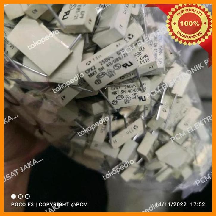 [PEP] KAPASITOR CAPACITOR MKT MKP KOTAK 33NF 33 NF 333 0.033UF 250V 250VOLT