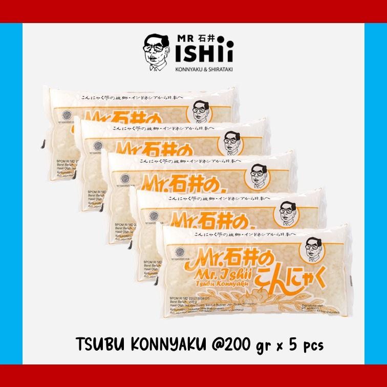 

NEW PRODUCT MR.ISHII - TSUBU KONNYAKU 200 GR (ISI 5) NATURES TOUCH.