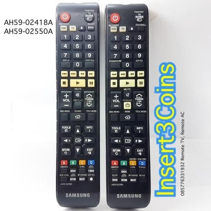 Remote Home Theater Samsung Ah59-02418A Dan Ah59-02550A Seken Original New Stok