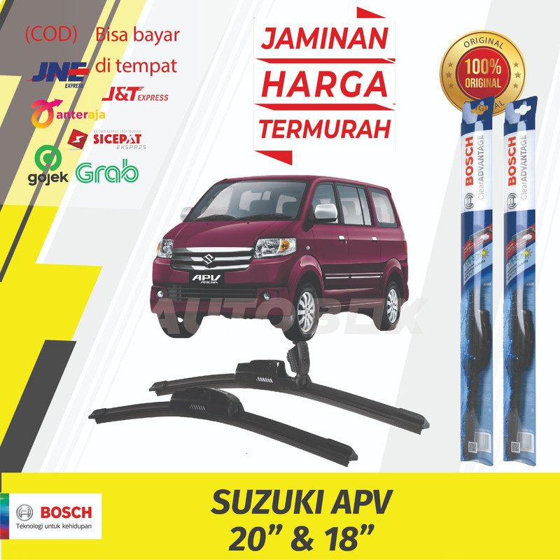 Wiper Frameless Suzuki APV Sepasang Bosch