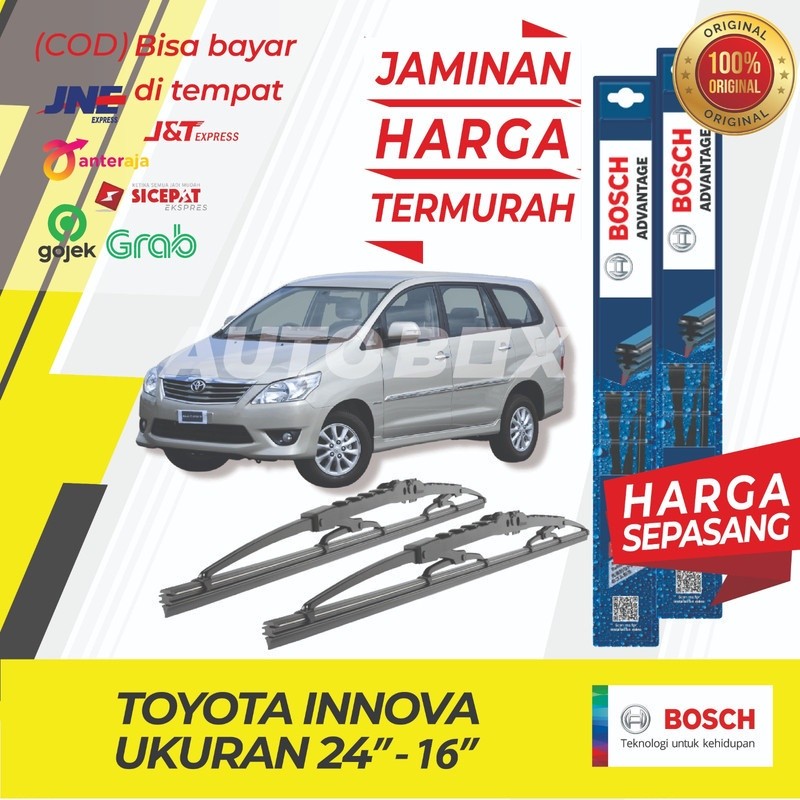 Wiper Toyota Innova Bosch Depan Sepasang