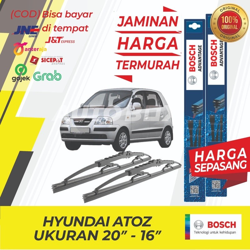 Wiper Hyundai Atoz Bosch Depan Sepasang