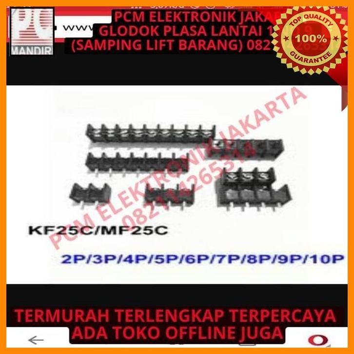 [PEP] TERMINAL BLOK BLOCK HITAM 2P 2PIN 2 P PIN 15A BESAR KF25 - TANPA