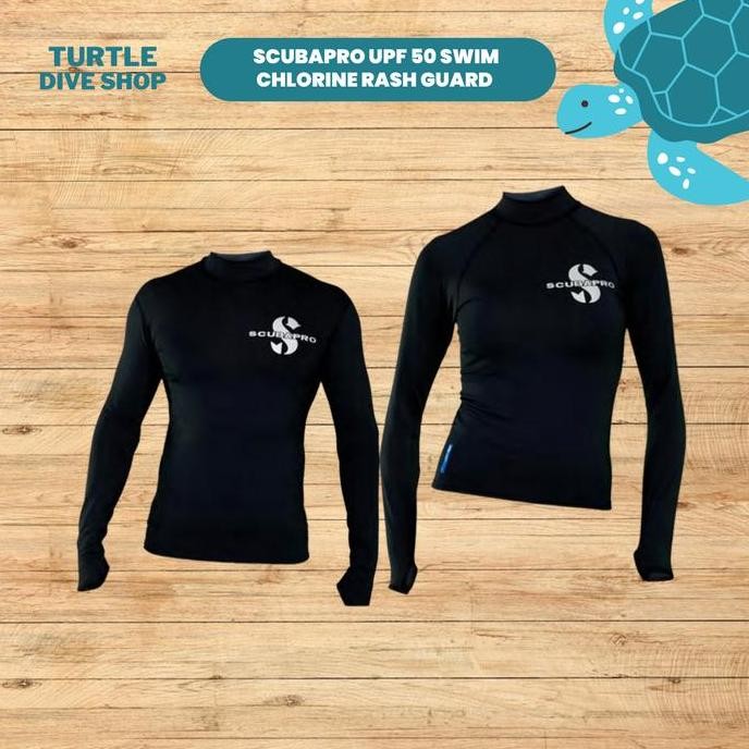 Scubapro Upf Swim Chlorine Resistant Rash Guard Scuba Diving - Atasan