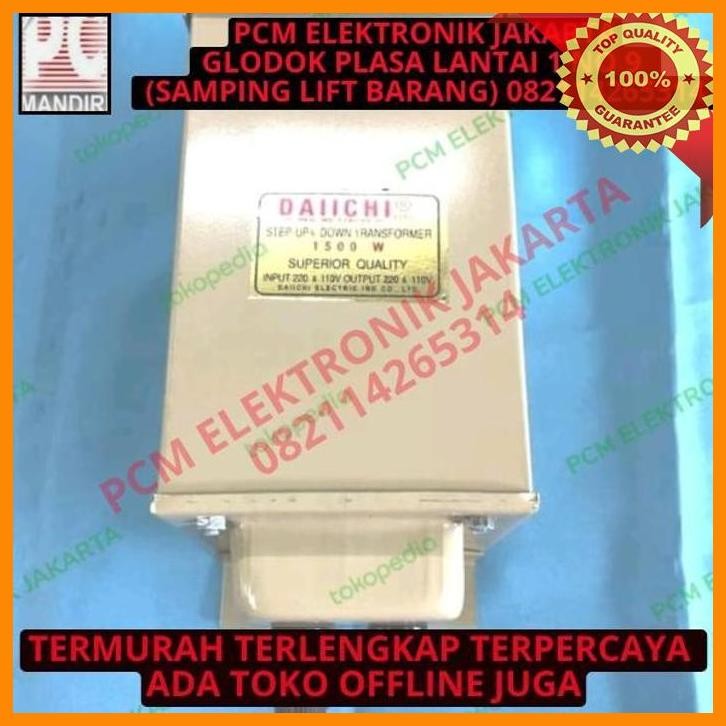 [PEP] STEP UP STEP DOWN DAIICHI 1500W 1500 WATT 220V KE 110V 220 VOLT 110