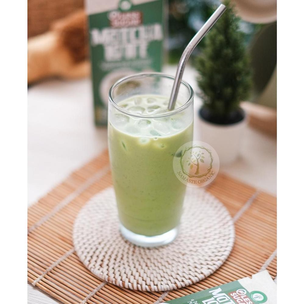 

Less Sugar Matcha Latte Box - Matcha Blend Premix Isi 10 Sachet