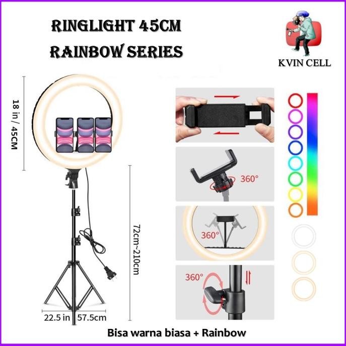 Paket Ring light 45cm / Ring light Besar / Ring light Jumbo / Ring light 45cm / Ring light 45 CM / R
