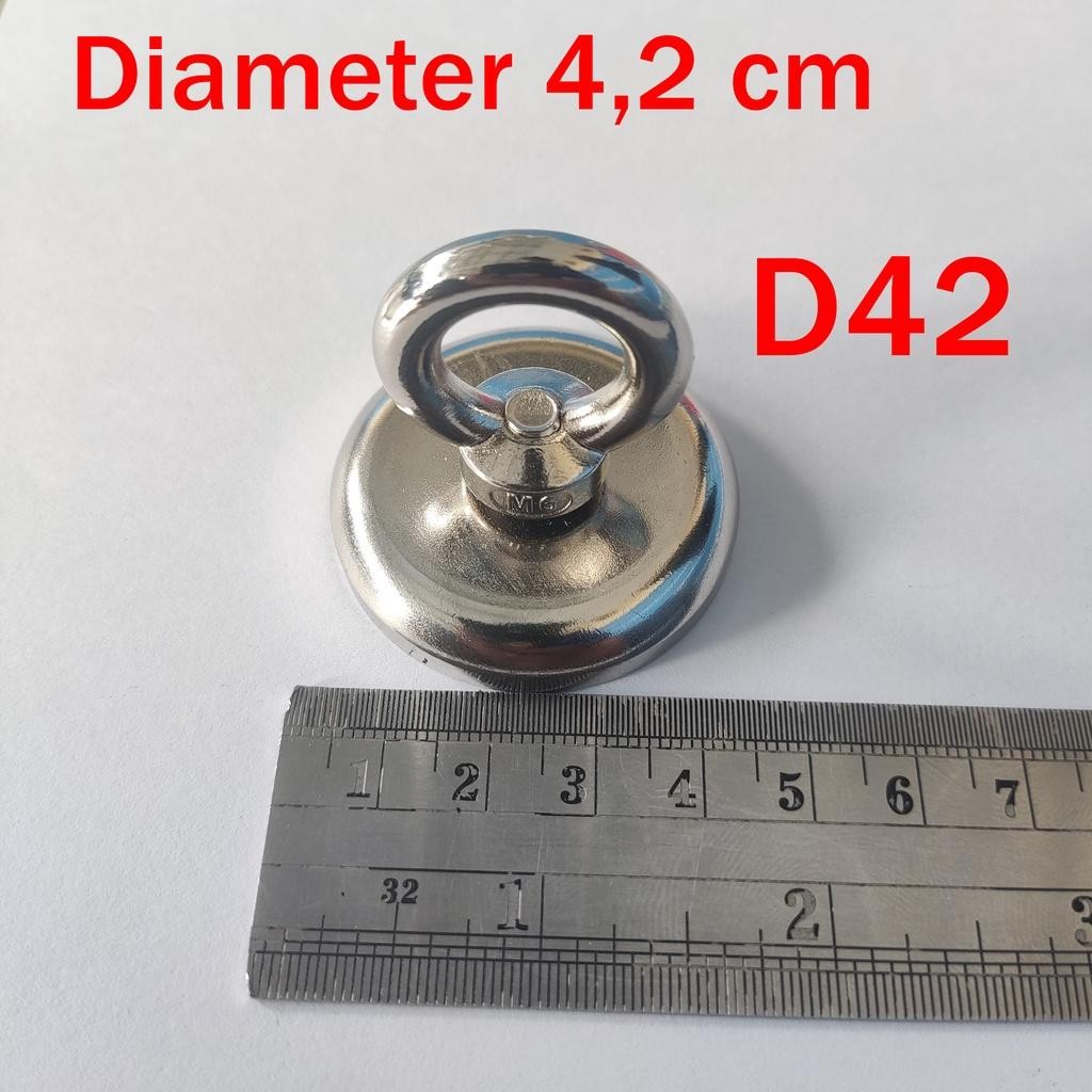 Magnet Neodymium Strong Bulat 42Mm Magnet Neodynium Kuat Magnet Super Kuat 60Kg Magnet Neodymium Hoo