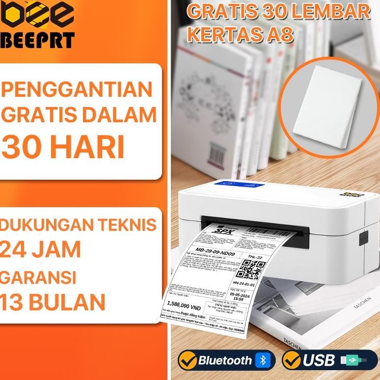 NEW Rhebar QR-368BT(A70pro) Printer Barcode Thermal Label Resi Pengiriman Printer JNE/Tiki/J&T Expre