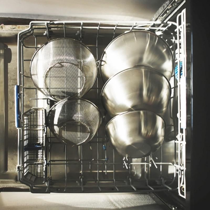 Baskom Saringan Sayuran 2Pcs Baskom Tirisan Stainless Steel Baskom Cuci Sayur Baskom Penyaring