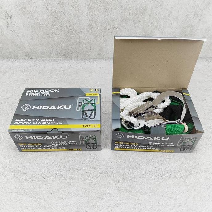 . HIDAKU Full Body Harness Safety type X5 SINGLE HOOK / Safety belt HIDAKU X5