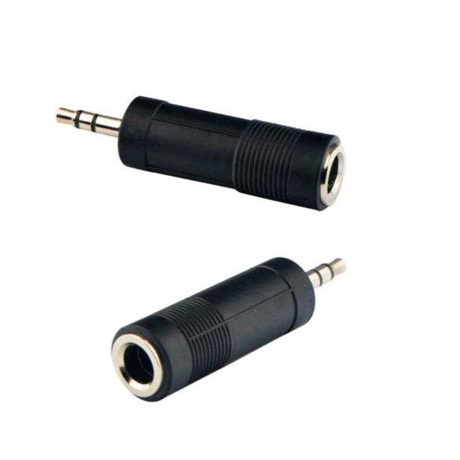 Jack sambungan mic besar ke kecil  6..5mm ke 3.5mm Converter audio