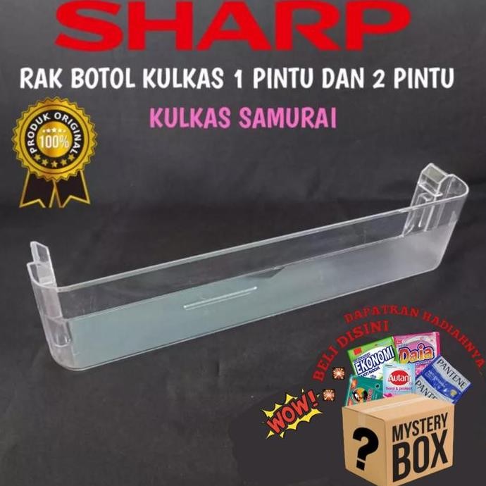 cusss order] RAK BOTOL KULKAS SHARP KULKAS 1 PINTU DAN 2 PINTU KULKAS SAMURAI
