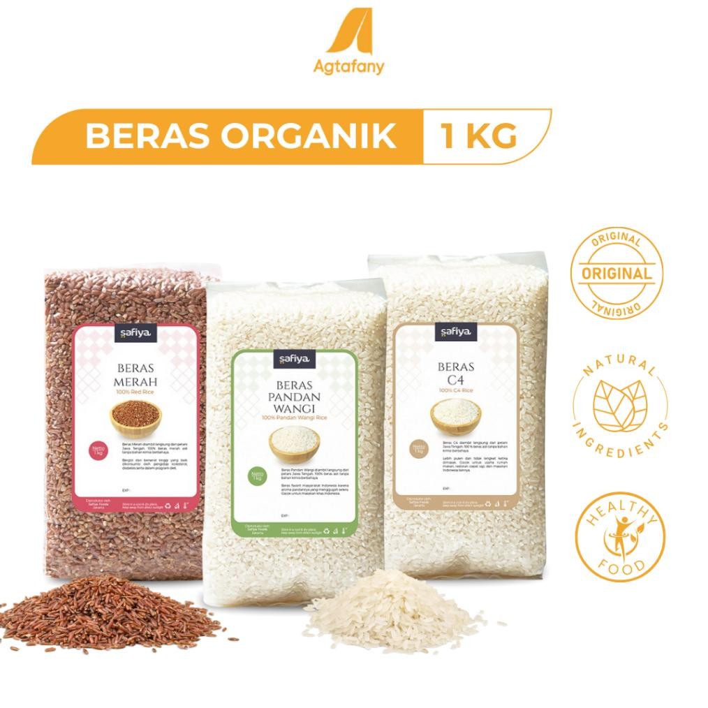 

Beras Organik 1 kg Merah C4 Pandan Wangi | Beras Pulen Organic Rice Premium Original Safiya