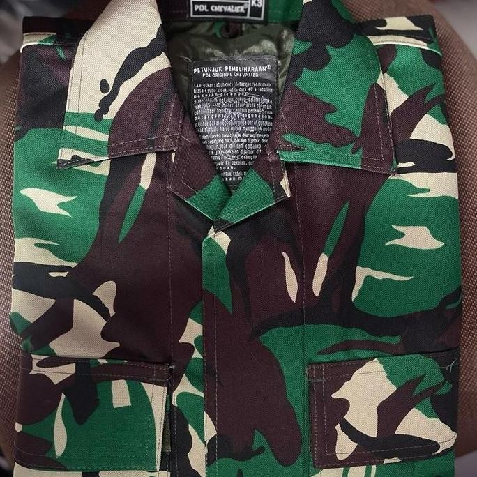 Baju PDL TNI Loreng Chevalier Premium Velbed Woll Furing