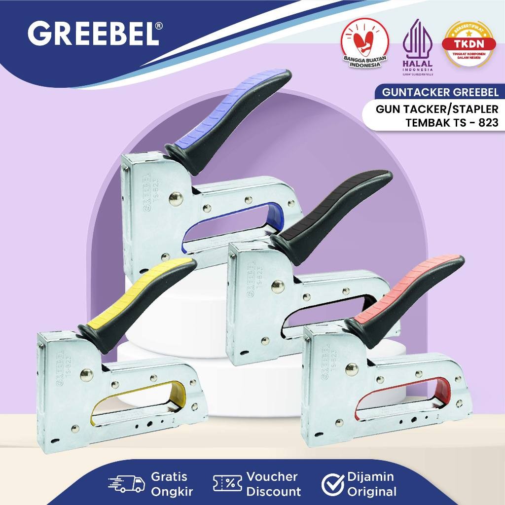 

GREEBEL Stapler Tembak / Gun Tacker ( TS-823) Guntacker Stepler Staples Tembak