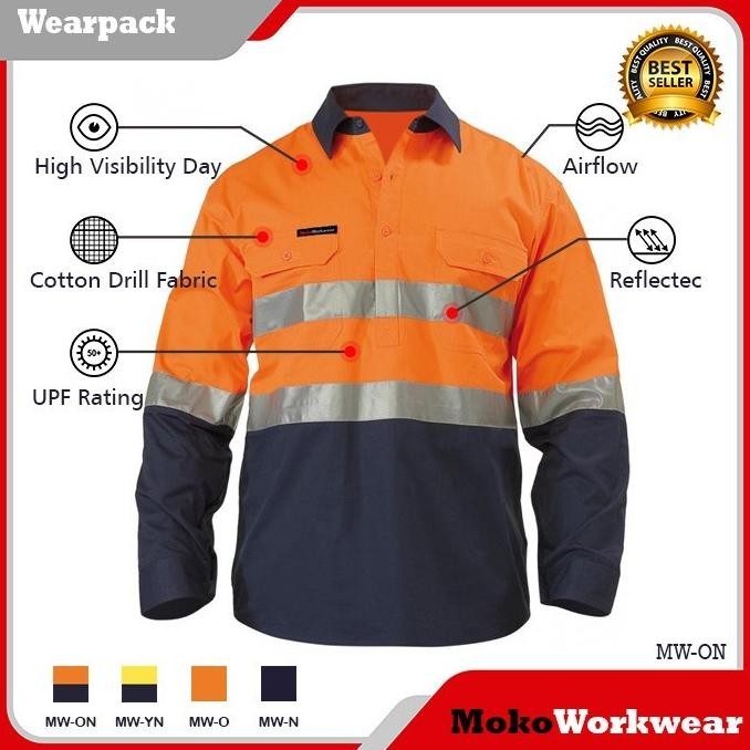 . Wearpack Safety Coverall Overal Baju Seragam Kerja Bengkel Mekanik