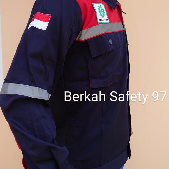 . Werpack kerja baju kemeja safety K3 murah werpack atasan baju safety