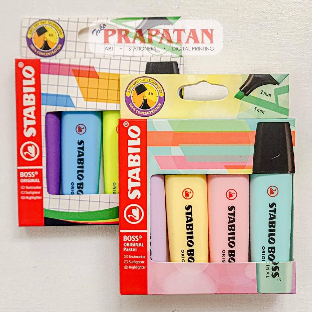

KEKINIAN STABILO BOSS ORIGINAL HIGHLIGHTER SET 4C | PENANDA WARNA TERLARIS