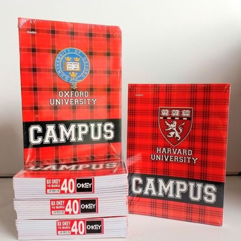 

READY STOCK Buku Tulis Campus Boxy OKEY 40 Lembar ( Pak 10 Buku ) [ Original ]
