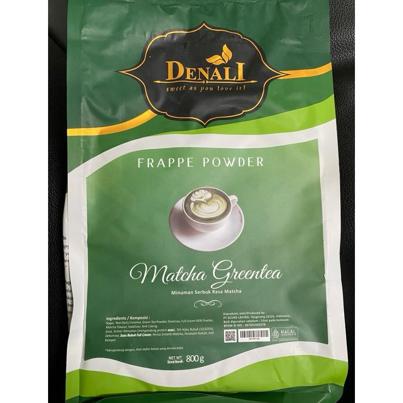 

Denali Frappe Powder - Matcha Greentea (Baru)