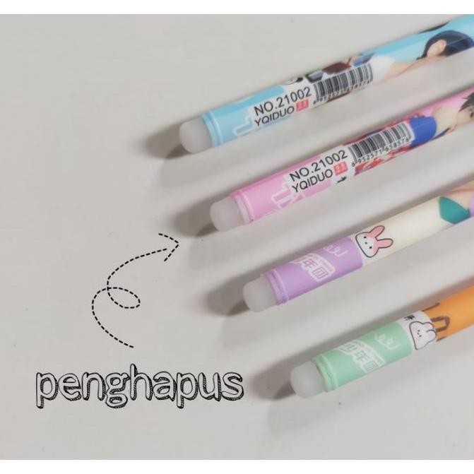 

KEKINIAN PULPEN GEL HAPUS LUCU / ERASABLE PEN FANCY / BOLPEN GEL BISA DI HAPUS (12PCS) TERLARIS