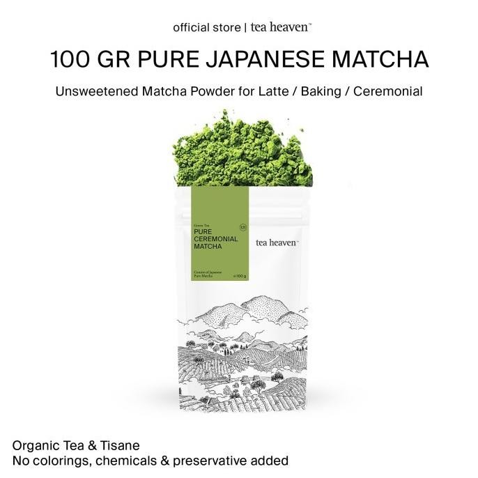 

Tea Heaven Pure Japanese Matcha Powder 100Gr (Baru)