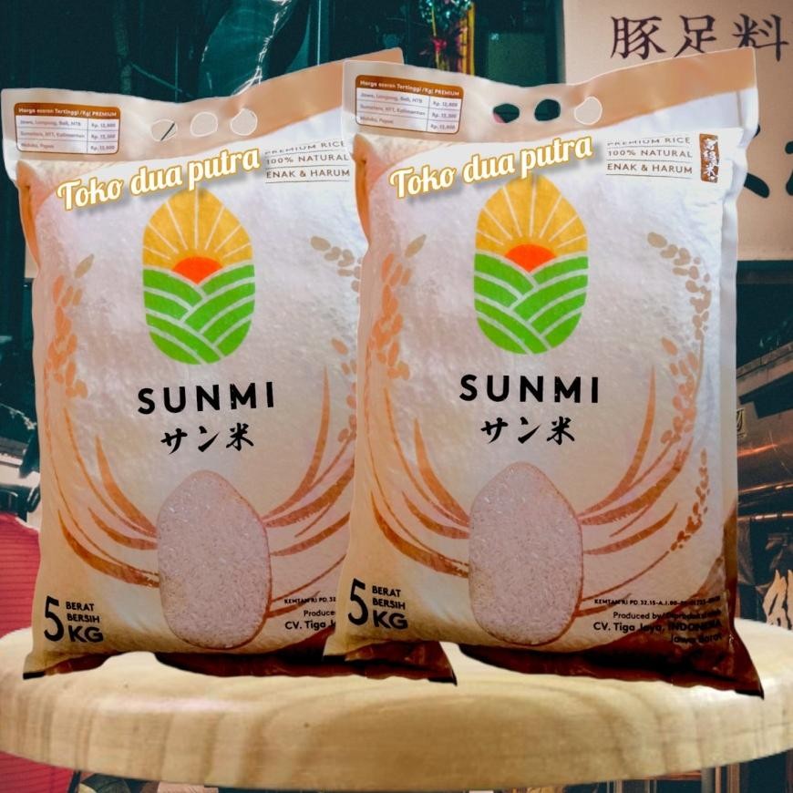 

paket Beras Sunmi Premium 5 kg X 2 kantong ( extra pandan wangi 10%) /beras sunmi premium 5 Kg / Beras sumo