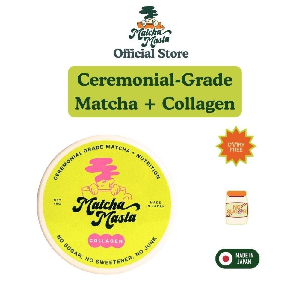 

Matcha Masta Uji Ceremonial Grade Matcha + Collagen - 40Gr (Baru)