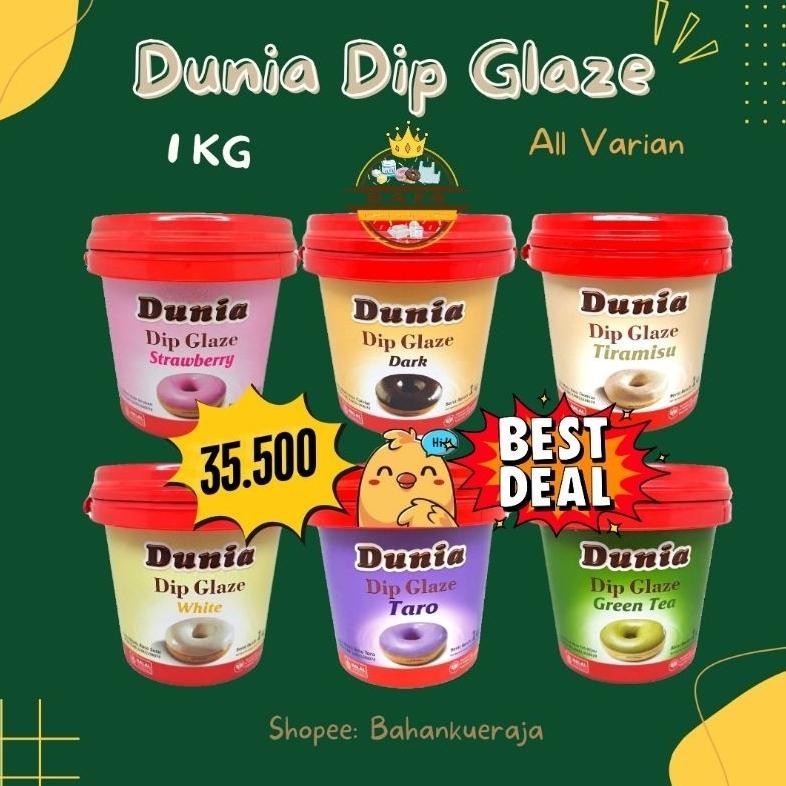 

Dunia Dip Glaze Eco 1 Kg - Banyak Varian Rasa