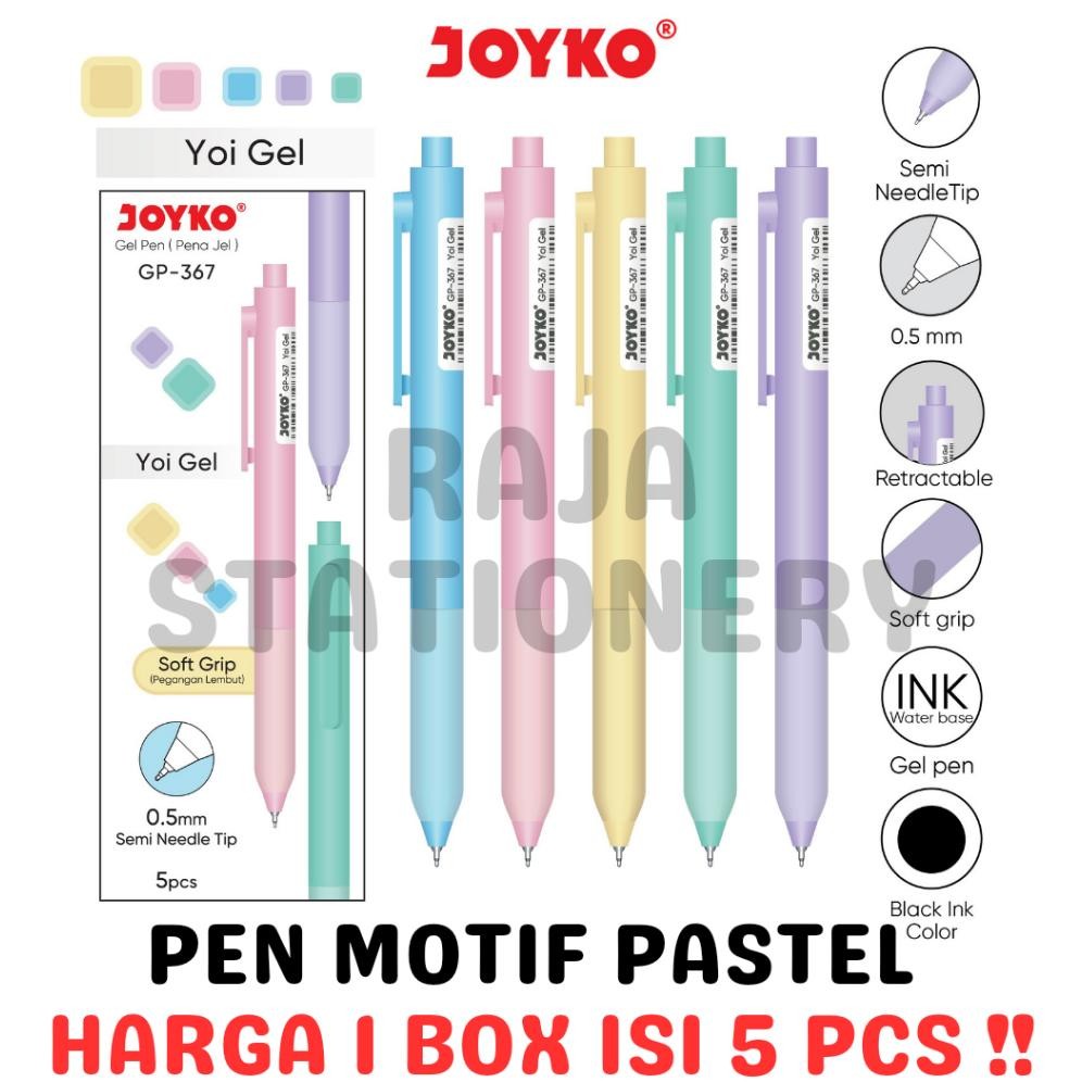 

KEKINIAN JOYKO GEL PEN 0.5 BLACK PEN PULPEN JEL JOYKO CETEK HITAM GP-367 [5PCS] TERLARIS