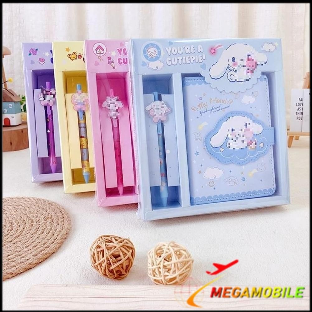 

READY STOCK MM Alat Tulis Anak Sekolah Pulpen Notebook Magnet Paket Alat Tulis 2 IN 1 Set Stationery 2IN1 Karakter Kartun