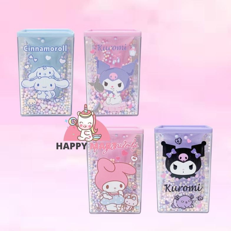 

KEKINIAN PEN HOLDER MOTIF SANRIO SUPER GEMOY KUROMI / MELODY / CINNAMOROLL TERLARIS