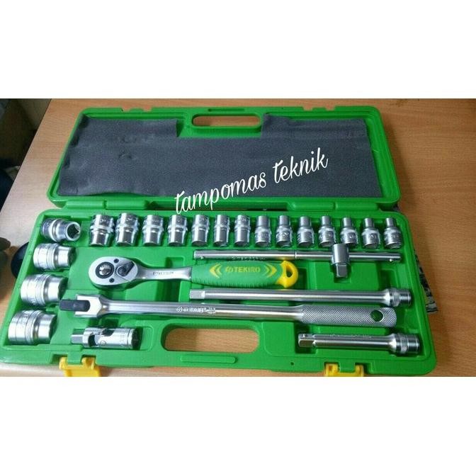 TERLARIS Kunci Sok Tekiro 8-32mm Sok Set Tekiro Original 24pcs Box Plastik - Kunci Sok Set Tekiro Si